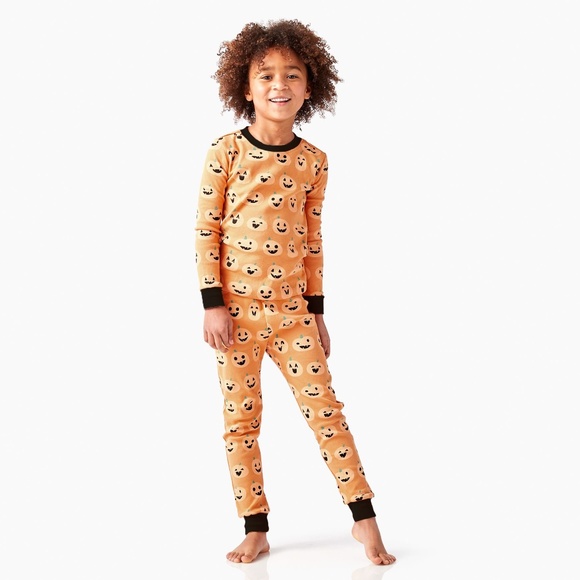 Pumpkin Organic Cotton Pajama Set - PBK - Picture 3 of 7